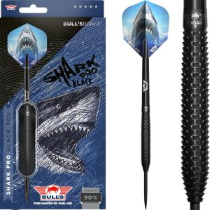 Bull's Shark Pro Black 90% 25g Steel Tip darts-tikka