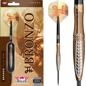 Bull's Bronzo Flux 90% 23g Steel Tip darts-tikka