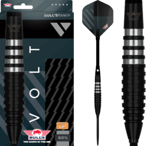 Bull's Volt Black CP Steeltip 80 % darts-tikka